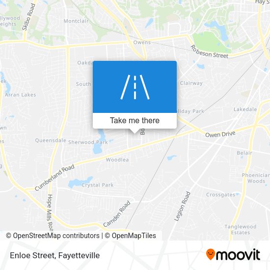 Mapa de Enloe Street