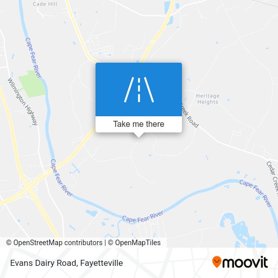 Evans Dairy Road map