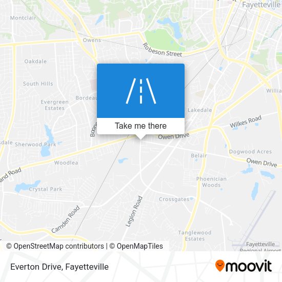 Everton Drive map