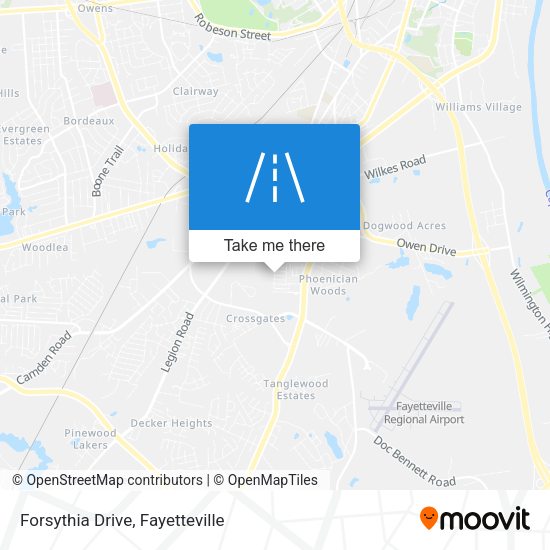 Forsythia Drive map