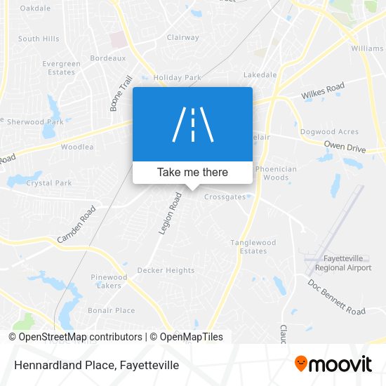 Mapa de Hennardland Place