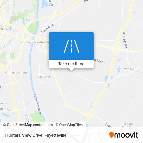Hunters View Drive map