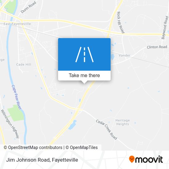 Mapa de Jim Johnson Road
