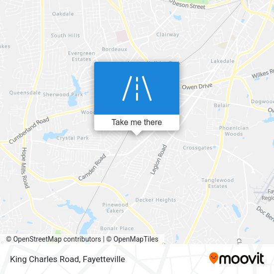 King Charles Road map