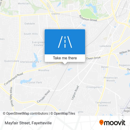 Mapa de Mayfair Street