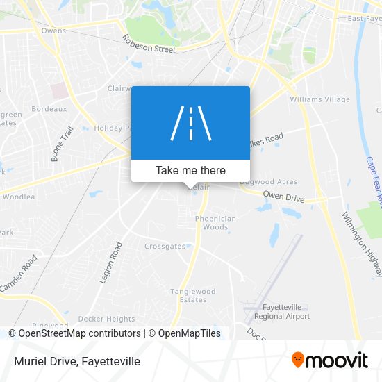 Muriel Drive map