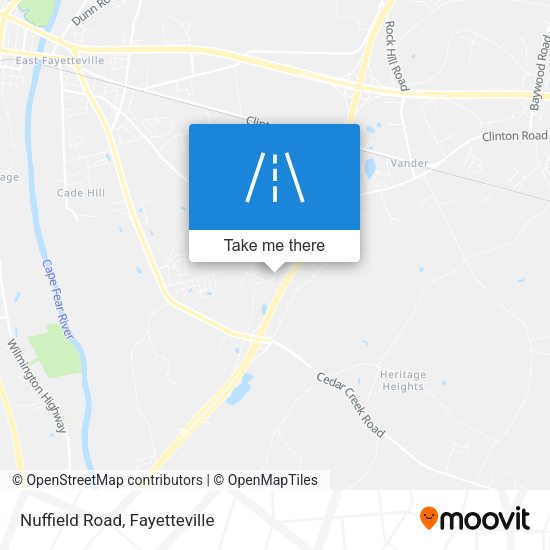 Mapa de Nuffield Road