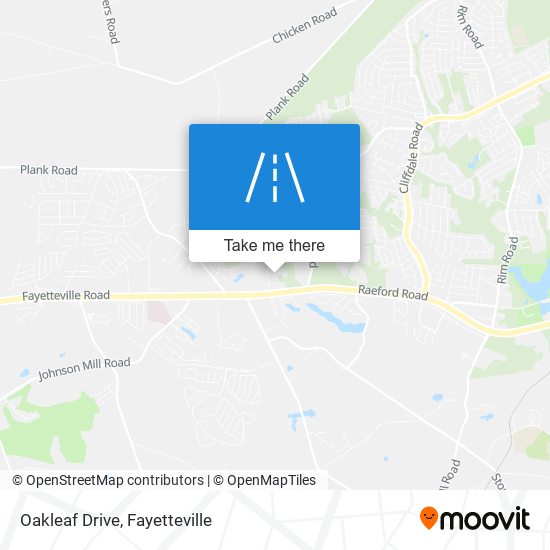 Mapa de Oakleaf Drive