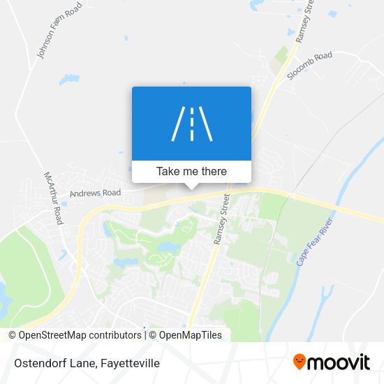 Ostendorf Lane map