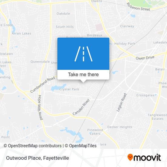 Mapa de Outwood Place