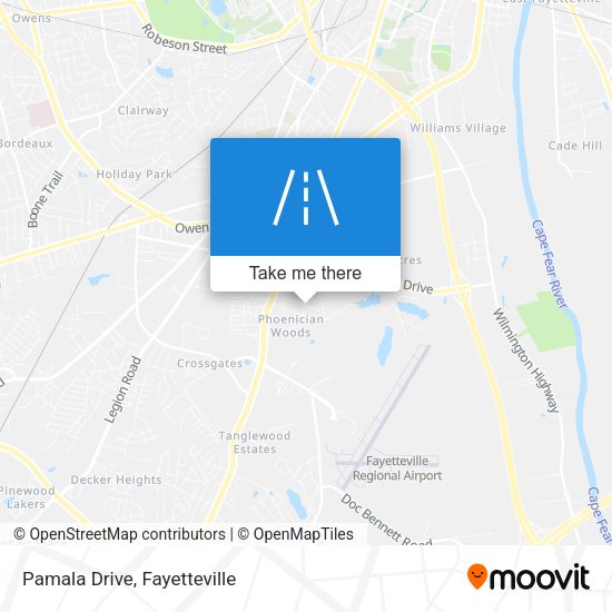 Mapa de Pamala Drive