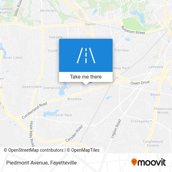 Mapa de Piedmont Avenue