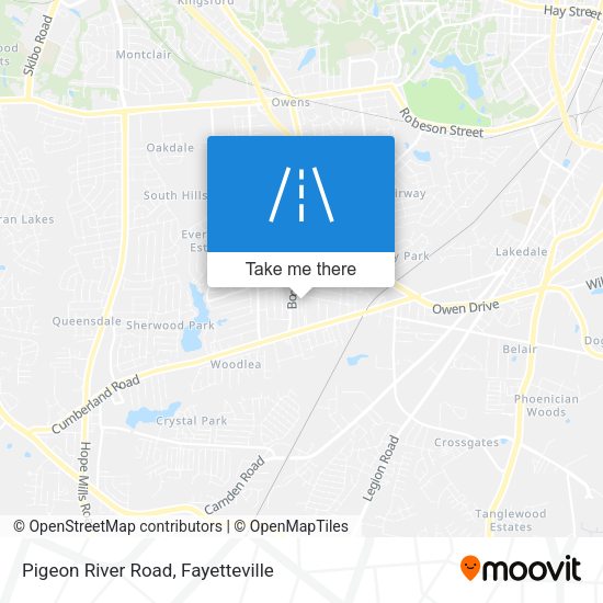 Mapa de Pigeon River Road