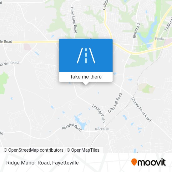 Ridge Manor Road map
