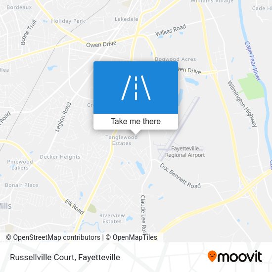 Russellville Court map