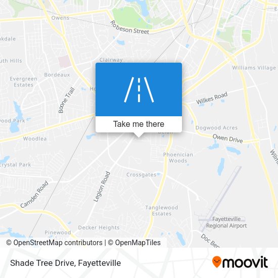 Shade Tree Drive map