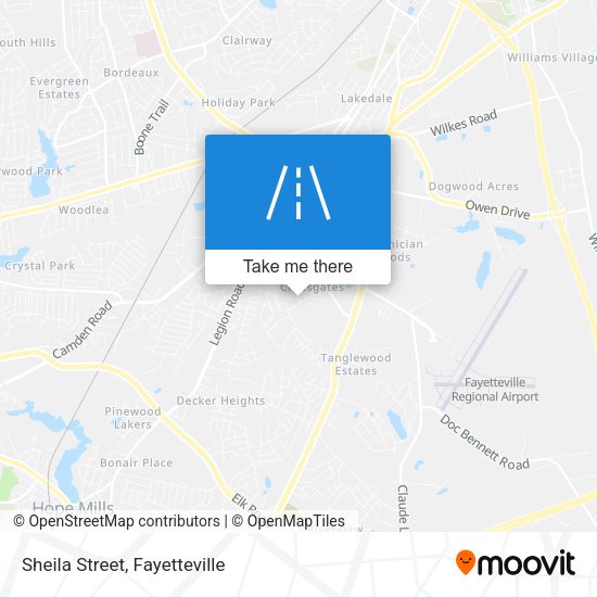 Mapa de Sheila Street