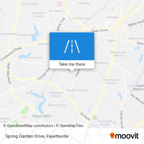 Mapa de Spring Garden Drive