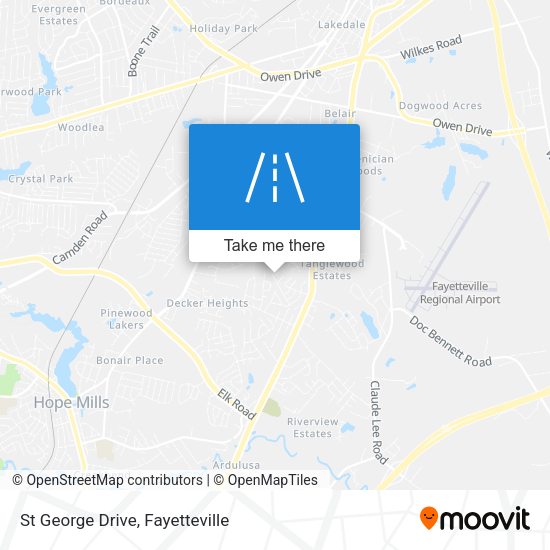 St George Drive map