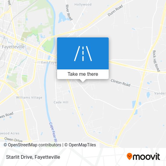 Starlit Drive map