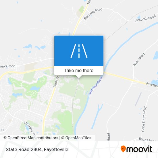 State Road 2804 map