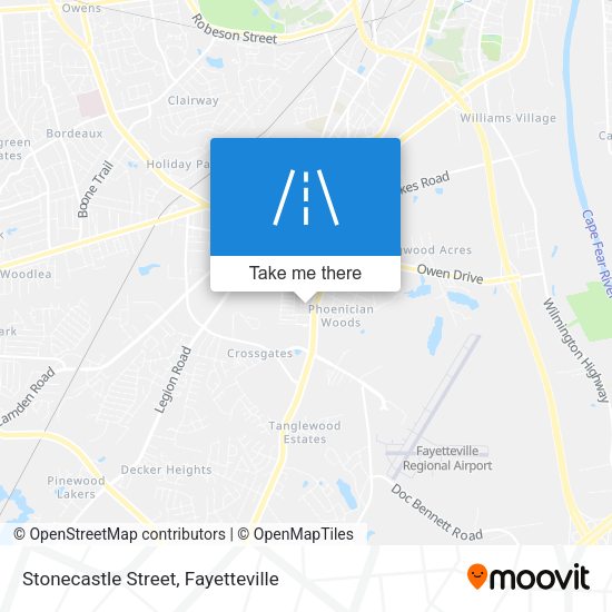 Mapa de Stonecastle Street