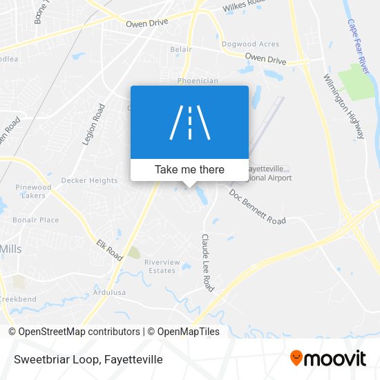 Sweetbriar Loop map