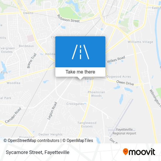 Mapa de Sycamore Street