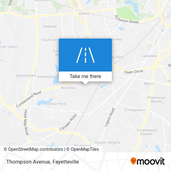 Thompson Avenue map