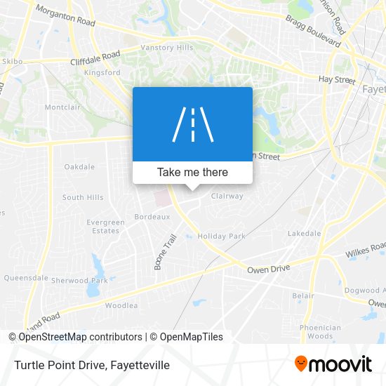 Mapa de Turtle Point Drive