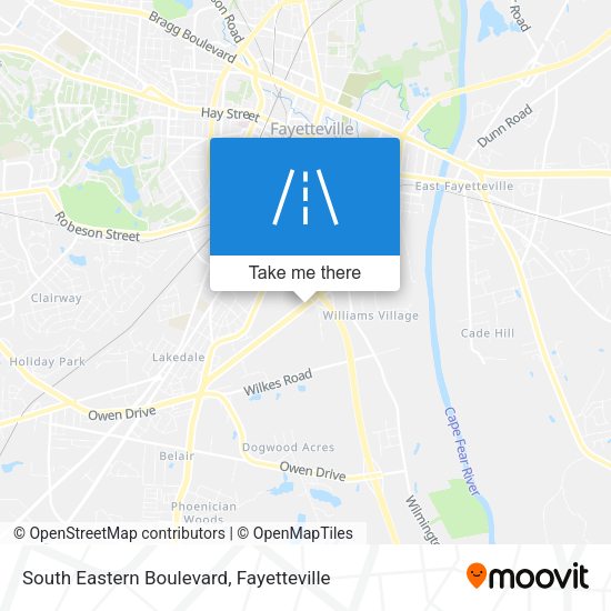 Mapa de South Eastern Boulevard