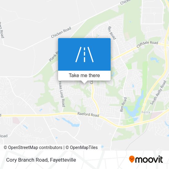 Cory Branch Road map