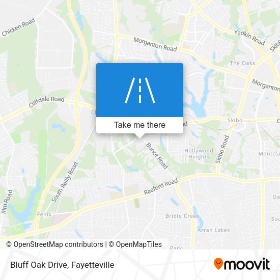 Bluff Oak Drive map