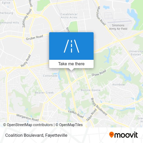 Mapa de Coalition Boulevard