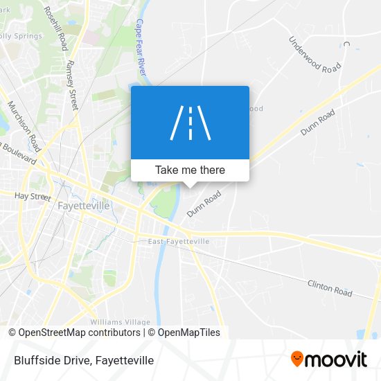 Mapa de Bluffside Drive