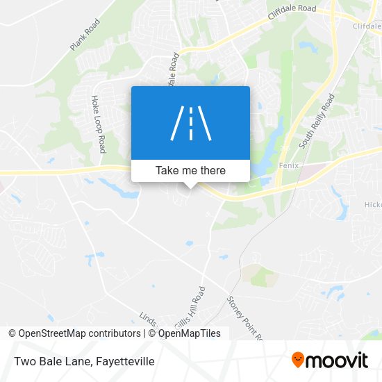 Mapa de Two Bale Lane