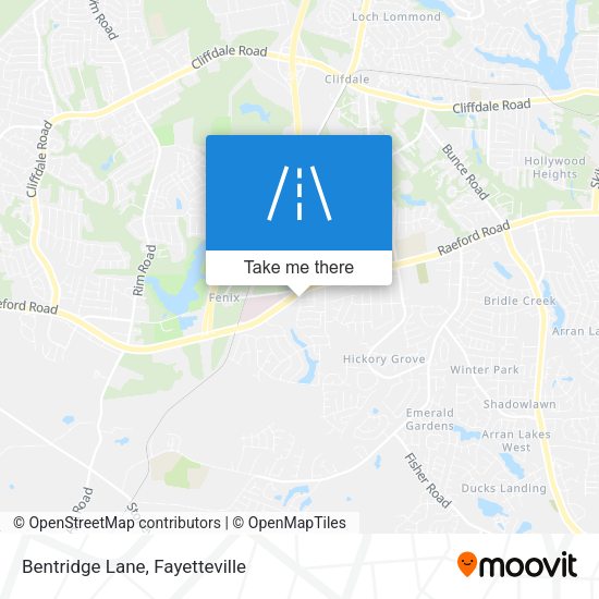 Mapa de Bentridge Lane
