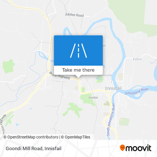 Goondi Mill Road map