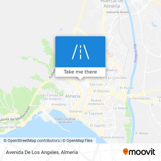 mapa Avenida De Los Angeles