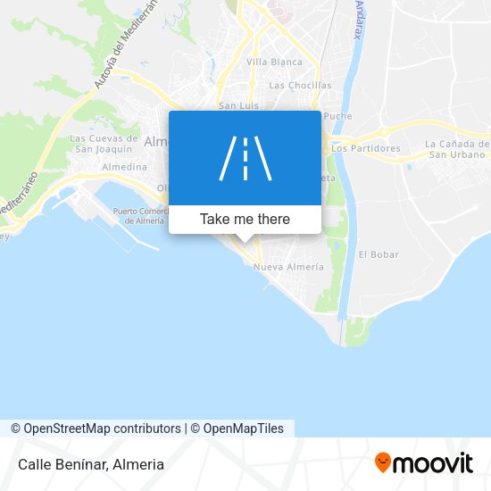 Calle Benínar map