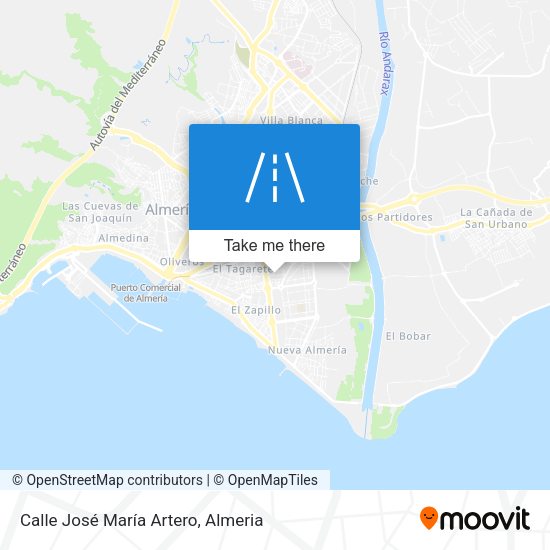 Calle José María Artero map