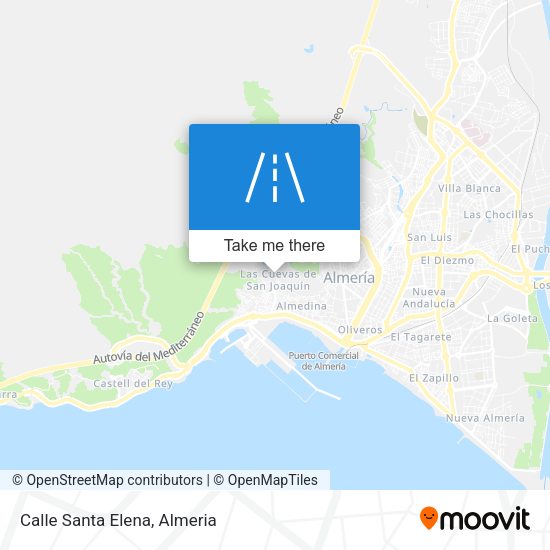 Calle Santa Elena map