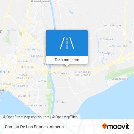 Camino De Los Sifones map