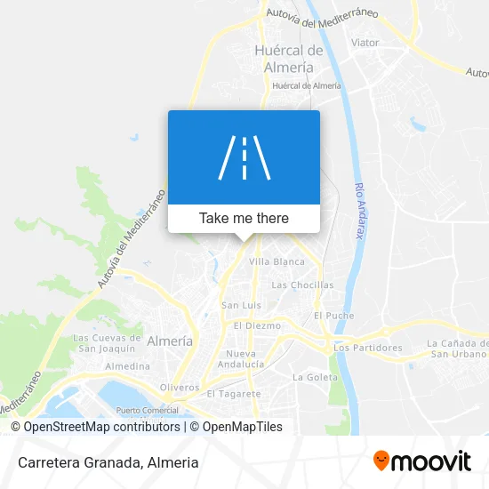 Carretera Granada map