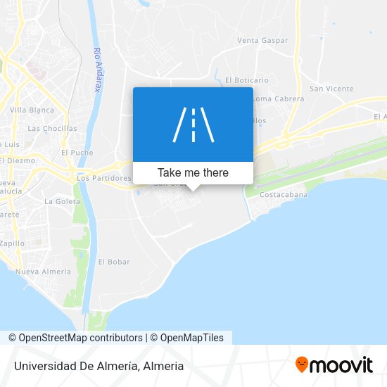 Universidad De Almería map