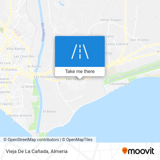 Vieja De La Cañada map