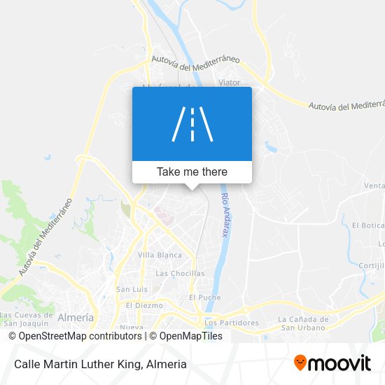 Calle Martin Luther King map
