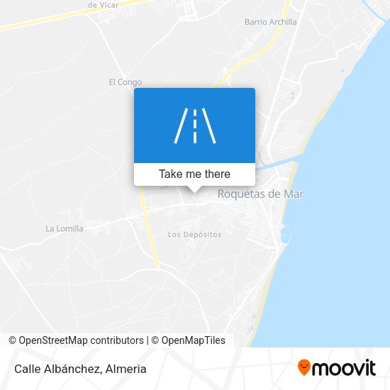 Calle Albánchez map