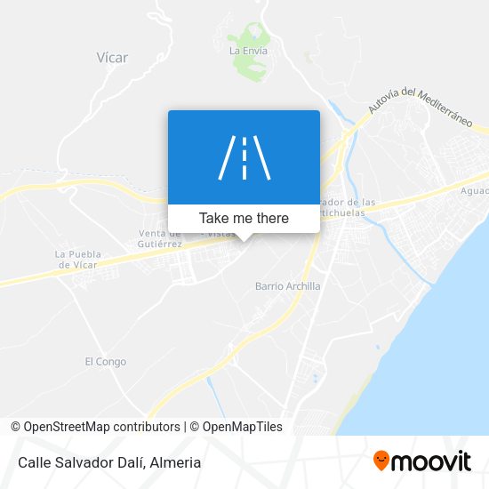 Calle Salvador Dalí map