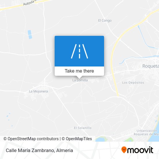 Calle María Zambrano map